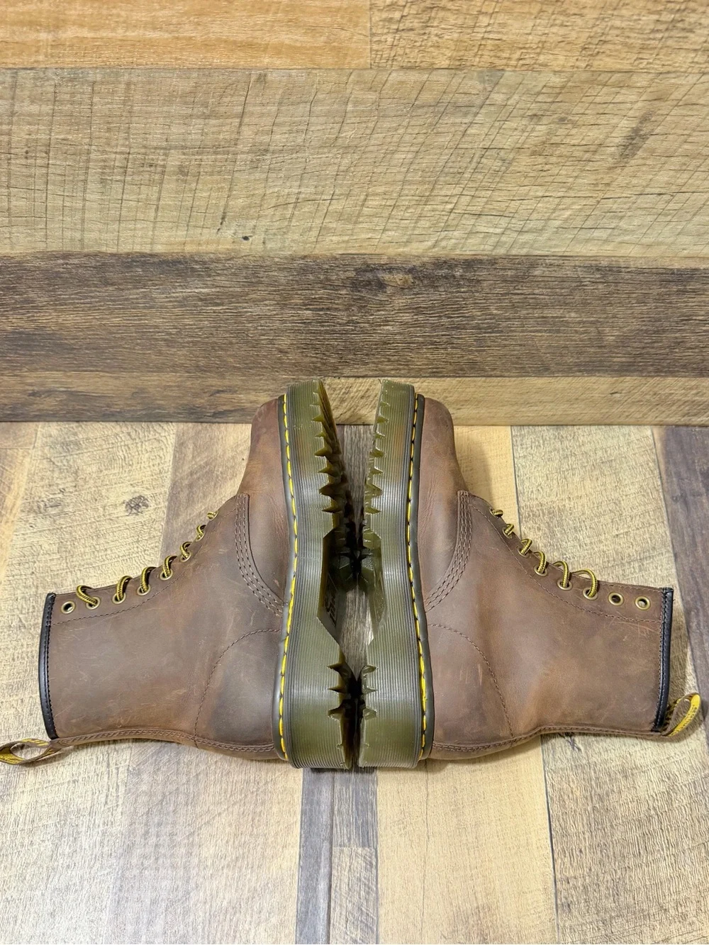 Dr. Martens 1460 Crazy Horse BEX Brown Leather Lace Up Boot Size 6 Men / 7 Women